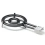 Flames VLC Paellero T-380, Paellero Profesional de 2 Quemadores con Diámetro 38 cm, Ideal para Paella y Guisos